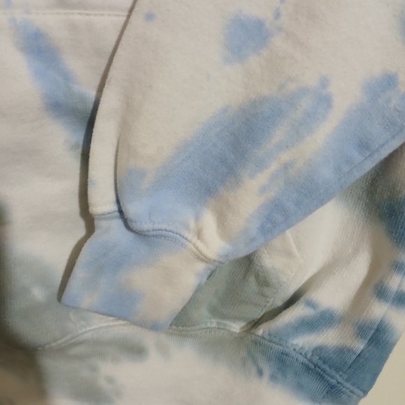 Dreamsicle Blue Tie-Dye Youth S Hoodie - Picture 4 of 5
